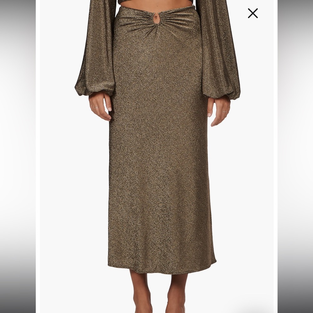 CHARLIE HOLIDAY Anouk Midi Skirt in Medium